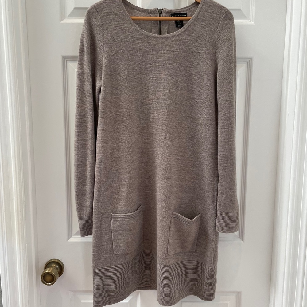 Brown Adrienne Vittadini sweater dress